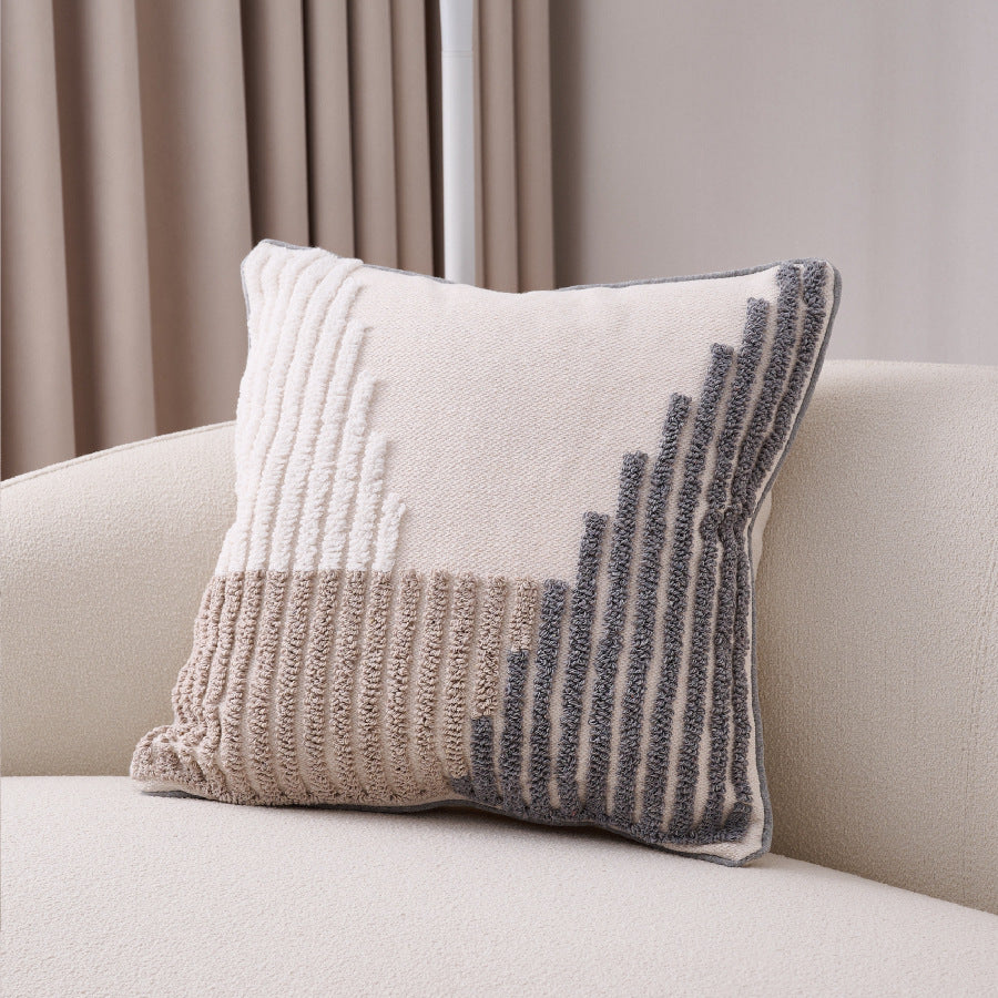 Cotton Linen Bohemian Tassel Pillow Cover 45x45cm Boho Style
