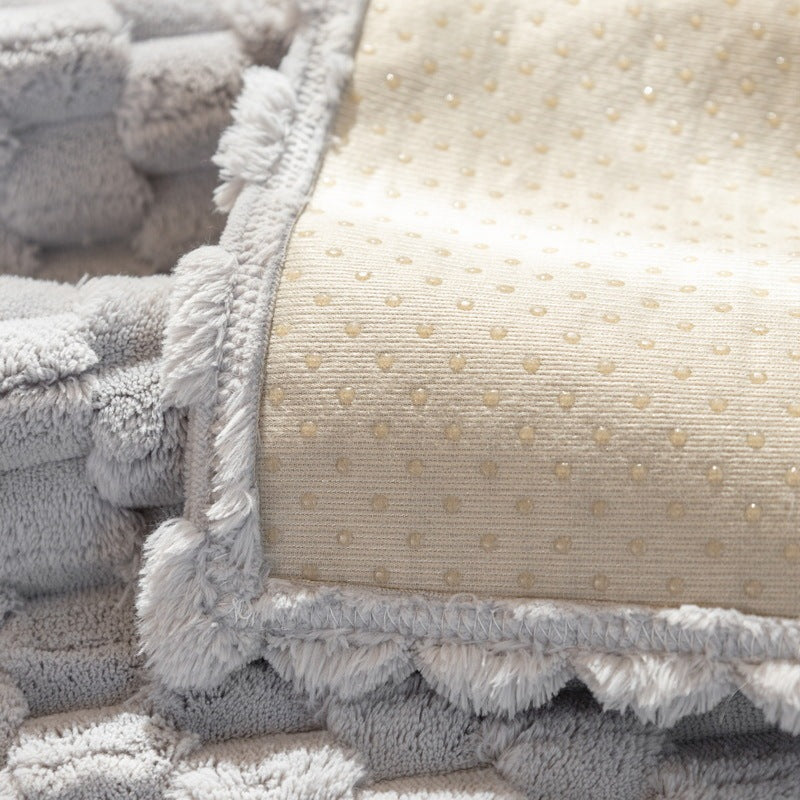 Sofa Cushion Cover | Cozy Winter Plush Sofa Cover | Thick & Non-Slip