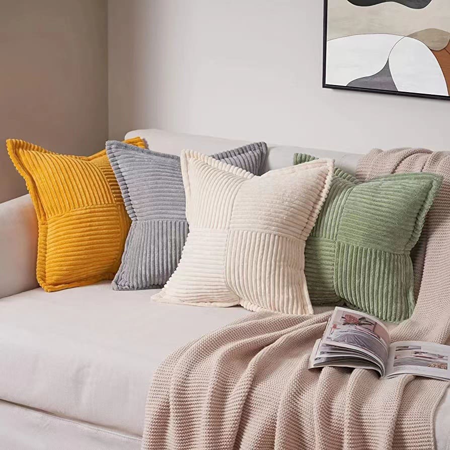 Olivia Corduroy Cushion Cover | Solid Color Nordic Style