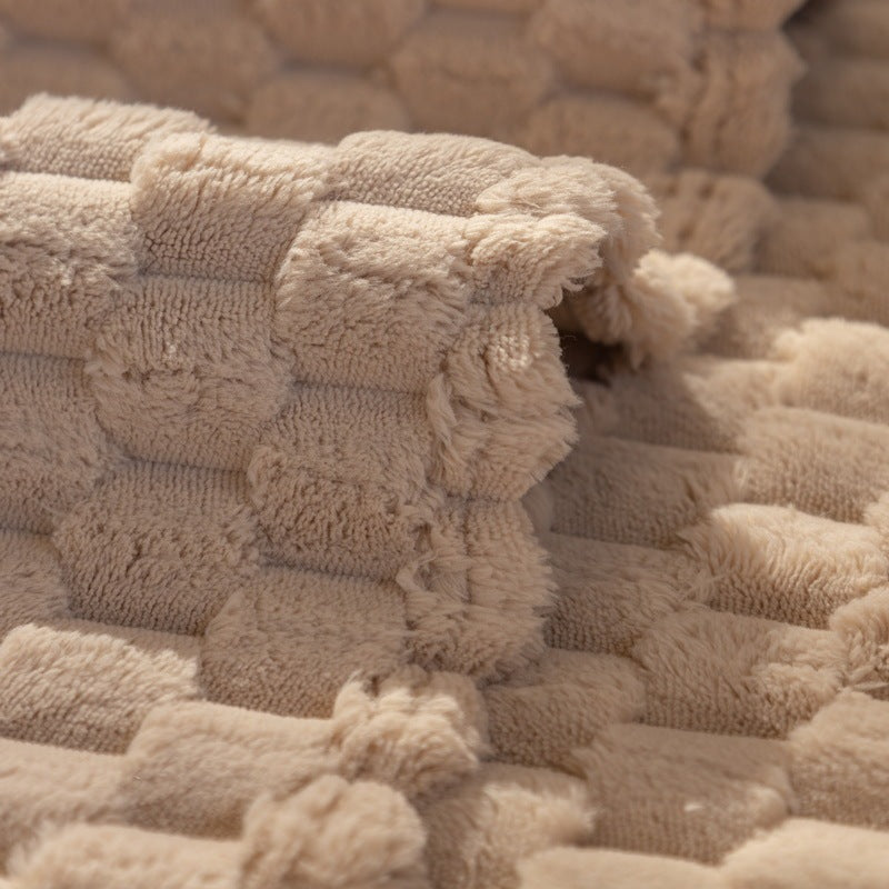 Sofa Cushion Cover | Cozy Winter Plush Sofa Cover | Thick & Non-Slip