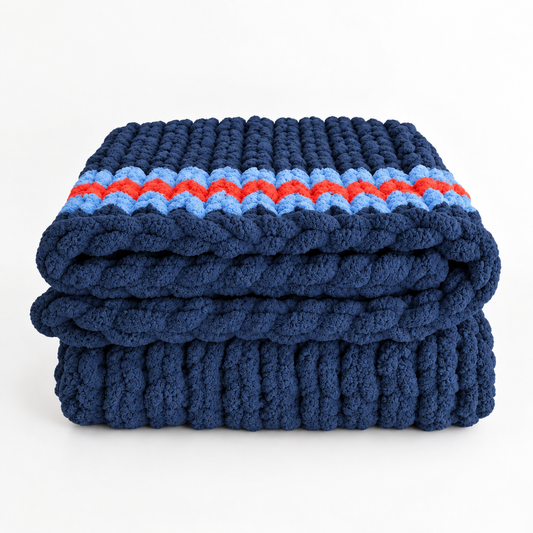 Handmade Chunky Knit Throw - Roma