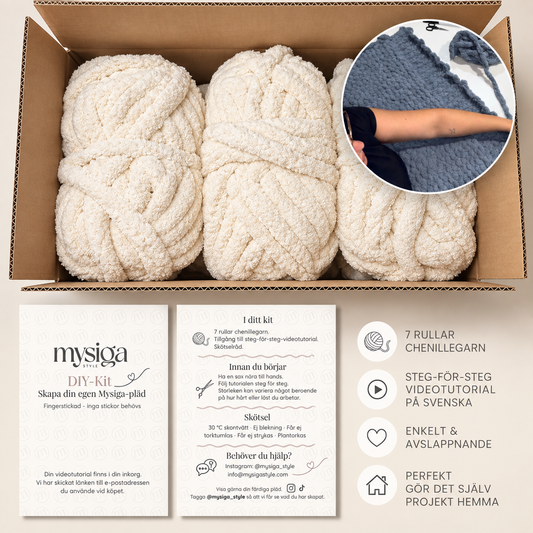 DIY kit with video tutorial | Chunky knit throw