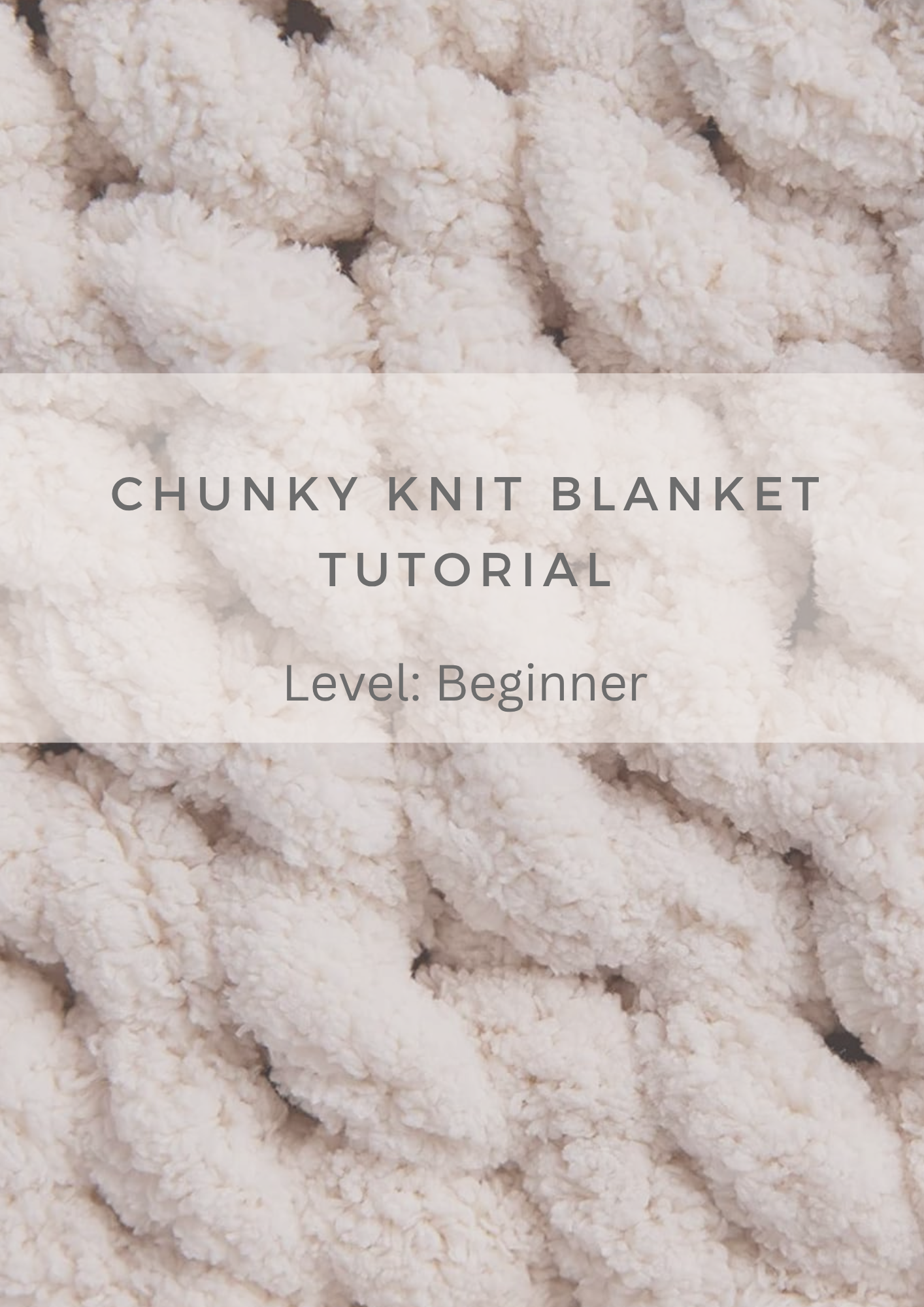 Chunky Knit Blanket Tutorial | Level: Beginner | Mysiga Style