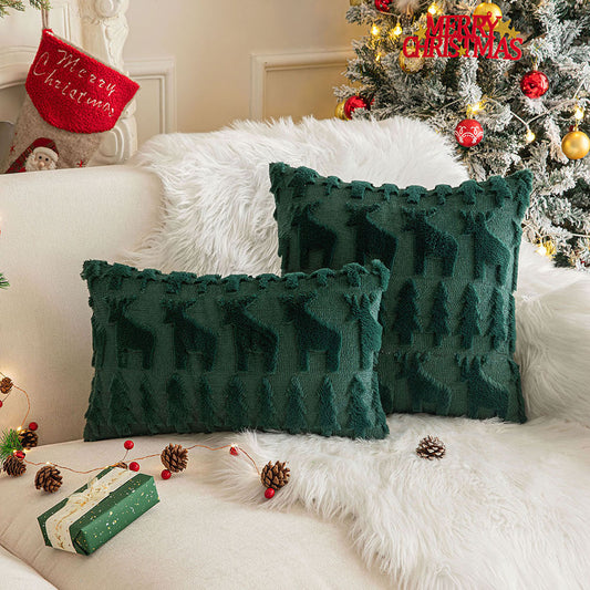 Christmas Cushion Cover | Solid Color | Nordic Holiday Decoration