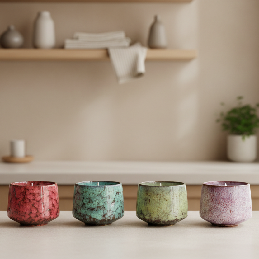 Vintage Flamed Glazed Ceramic Mug 200ml