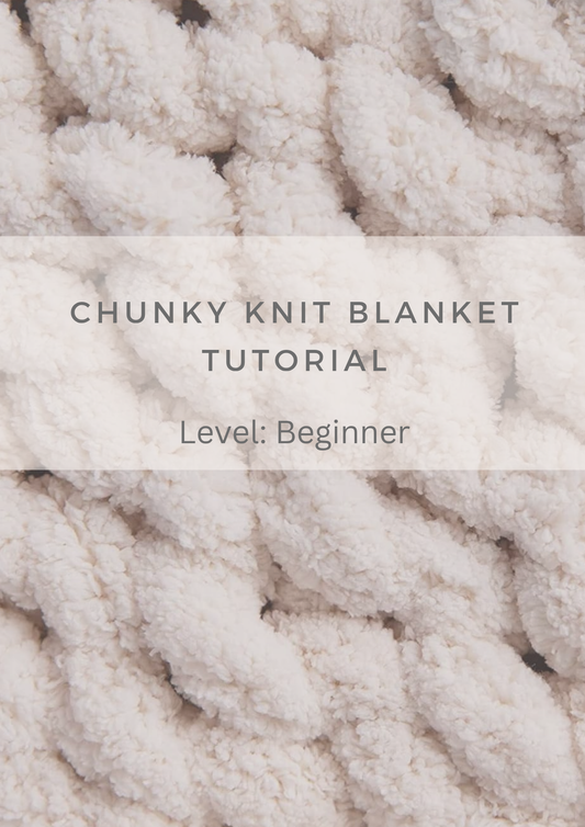 Chunky Knit Blanket Tutorial | Level: Beginner | Mysiga Style