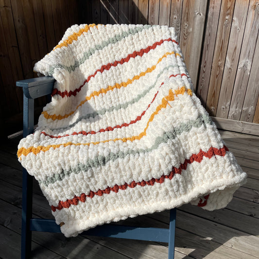 Sardinia Chunky Knit Blanket 150x90cm | Beige | Mysiga Style