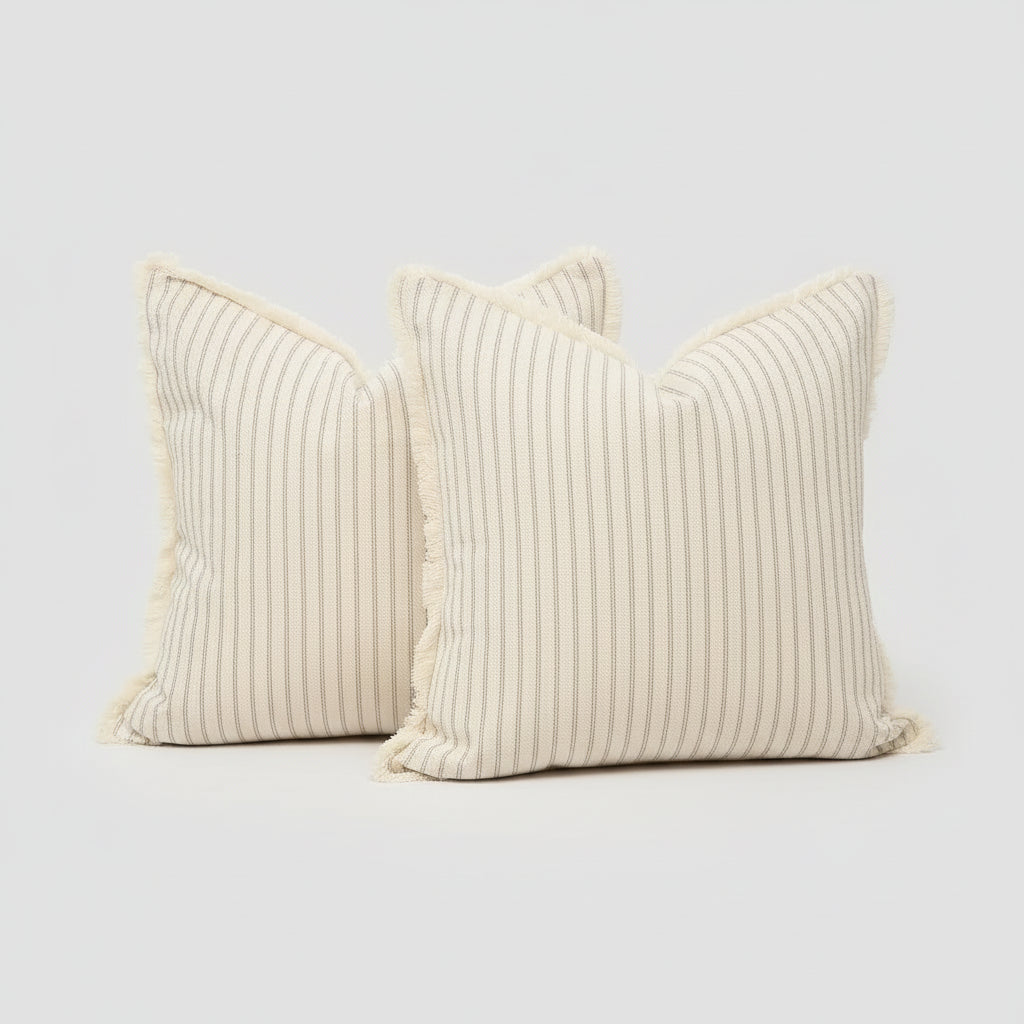 Málaga Striped Knitted Cushion Cover