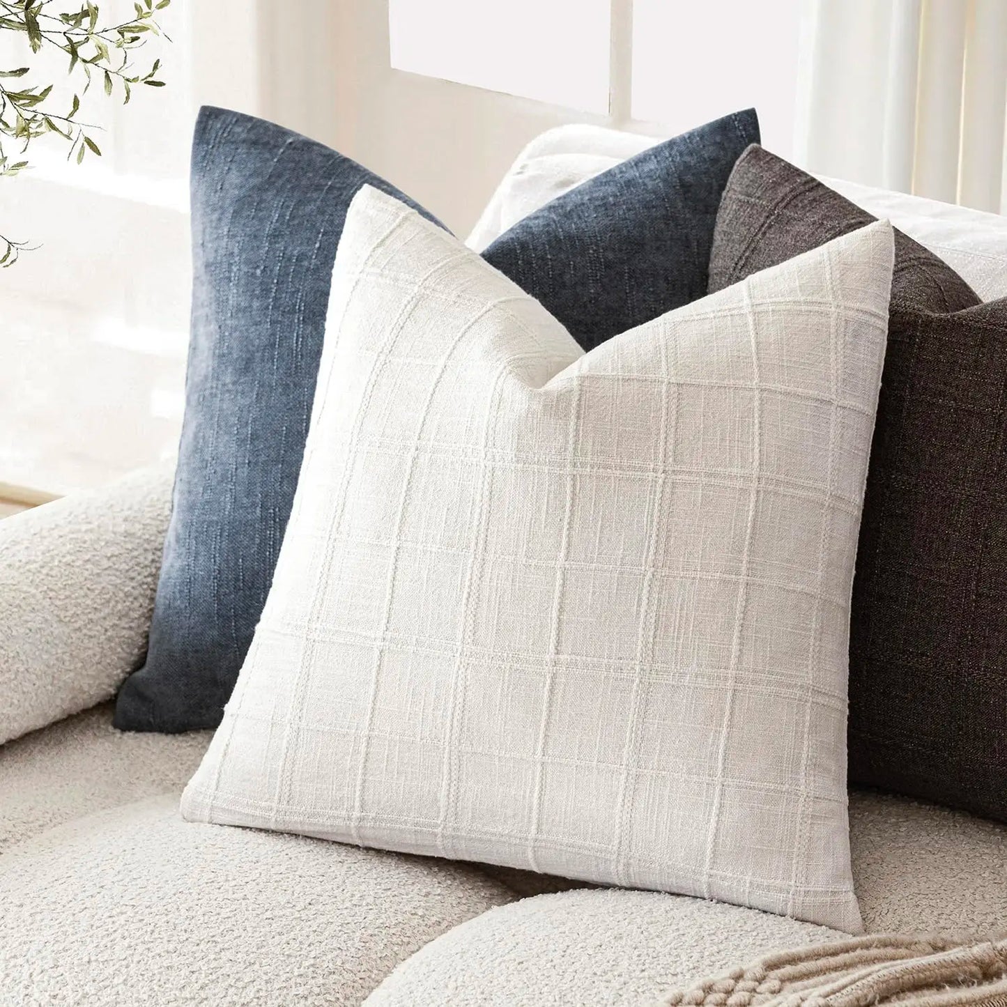 Seville Linen Square Cushion Cover