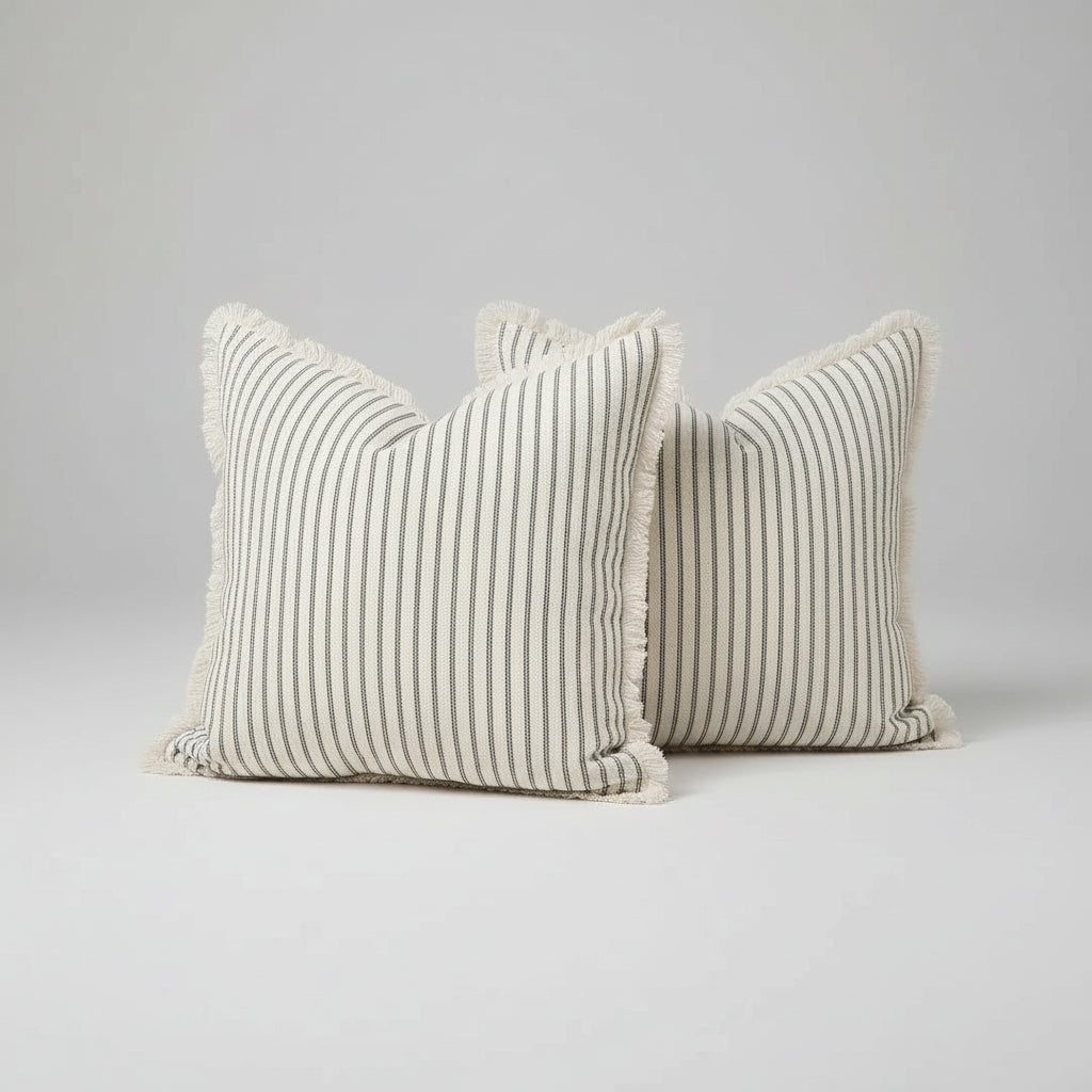 Málaga Striped Knitted Cushion Cover