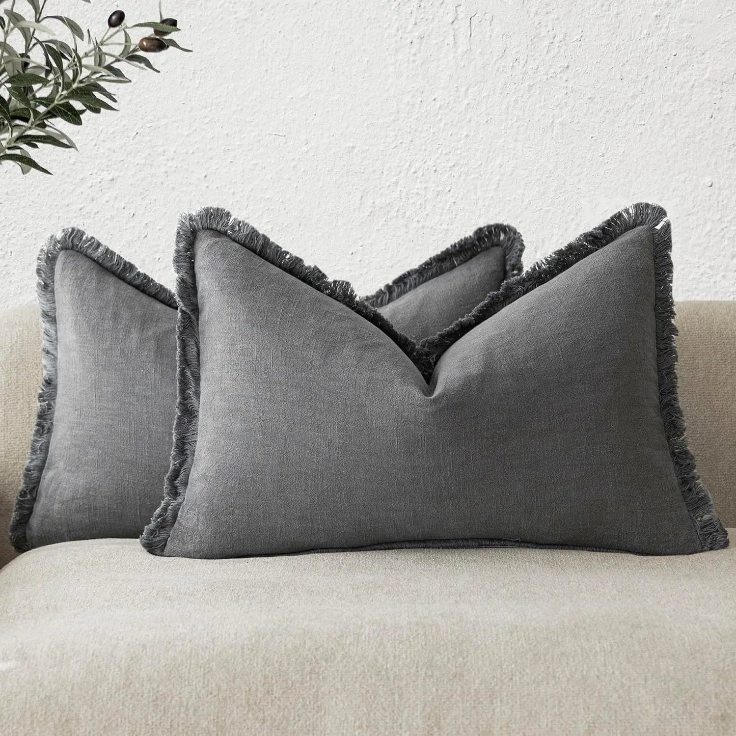Anna Linen Pillow Cover | Set of 2
