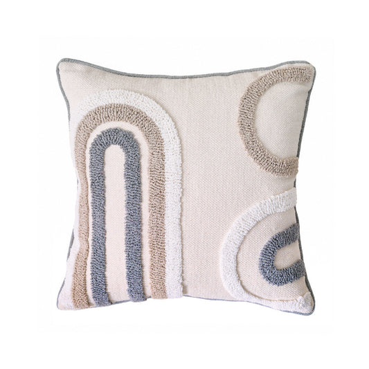 Cotton Linen Bohemian Tassel Pillow Cover 45x45cm Boho Style