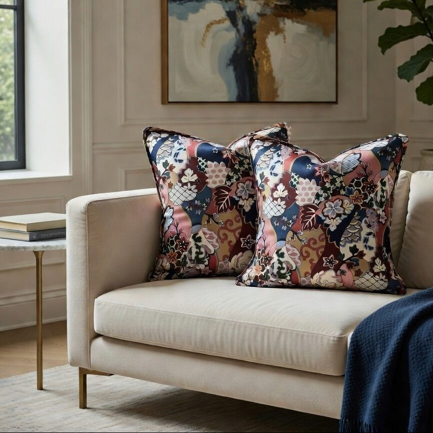 Ines Set of 2 Pillow Covers 40x40 cm 100% Cotton