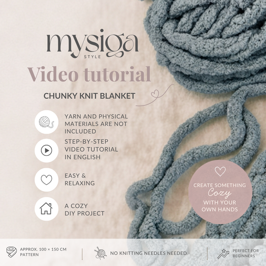 Video tutorial: Learn how to make a chunky knit blanket - English